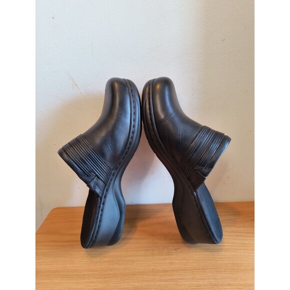 Clarks Bendables 67378 Women Black Leather Mule Clog Shoe Size 10M Pre Owned - Picture 6 of 10